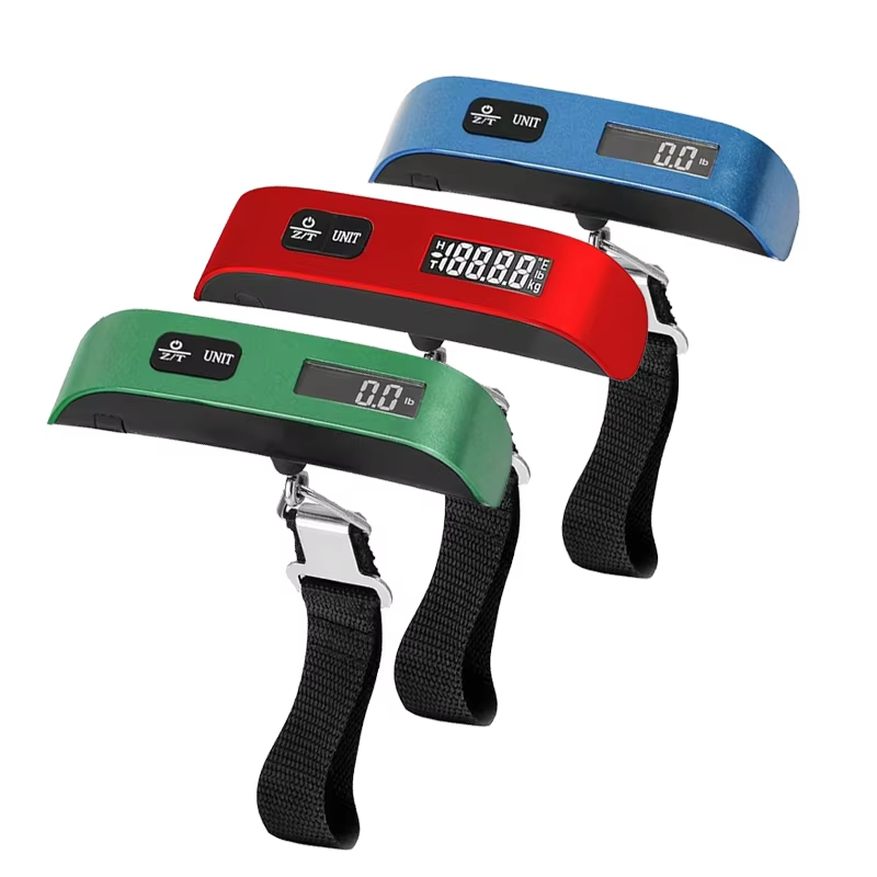 Blue Red Green Portable Luggage Scale
